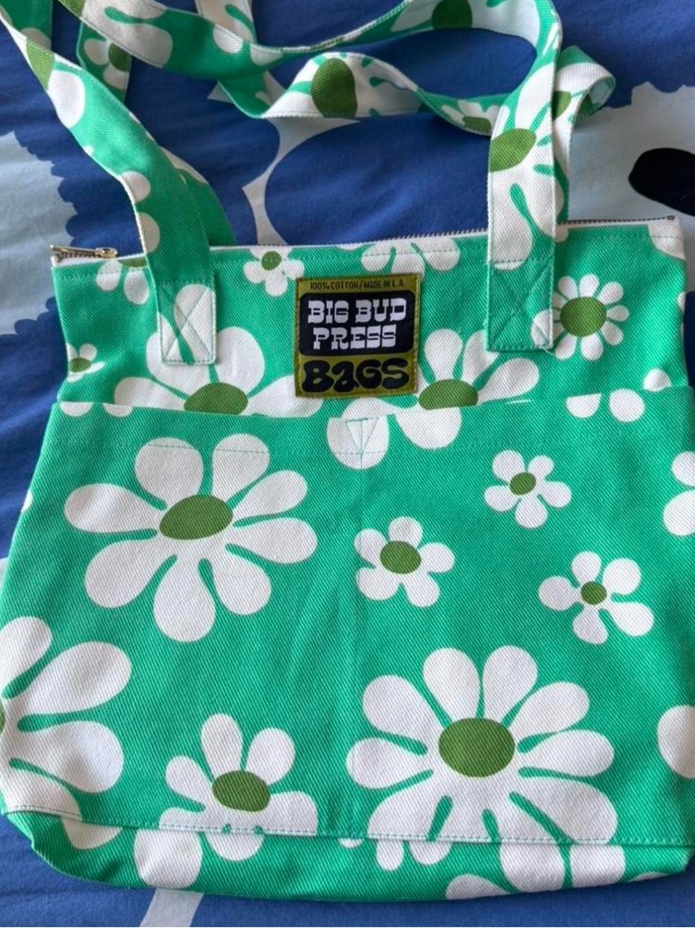 Big Bud Press zip top Lazy Daisy bag